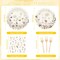 96 Pcs Floral Party Decorations, Boho Wildflower Themed Baby Shower Tea Garden Tableware Set(Boho Floral)